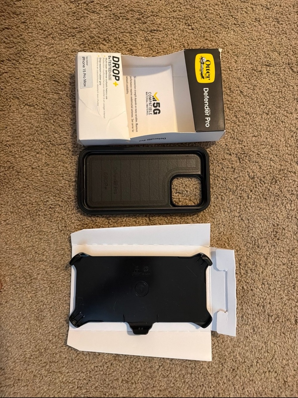 OtterBox Defender Pro Black Rugged Phone Case with Holster